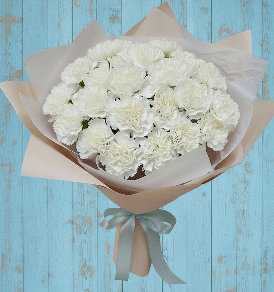 Букет цветов из: Гвоздики в Халино