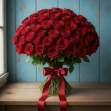 Букет Красные розы Блэк Меджик в Халино