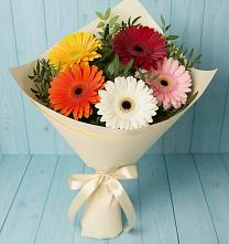 Букет цветов из:  Герберы в Халино