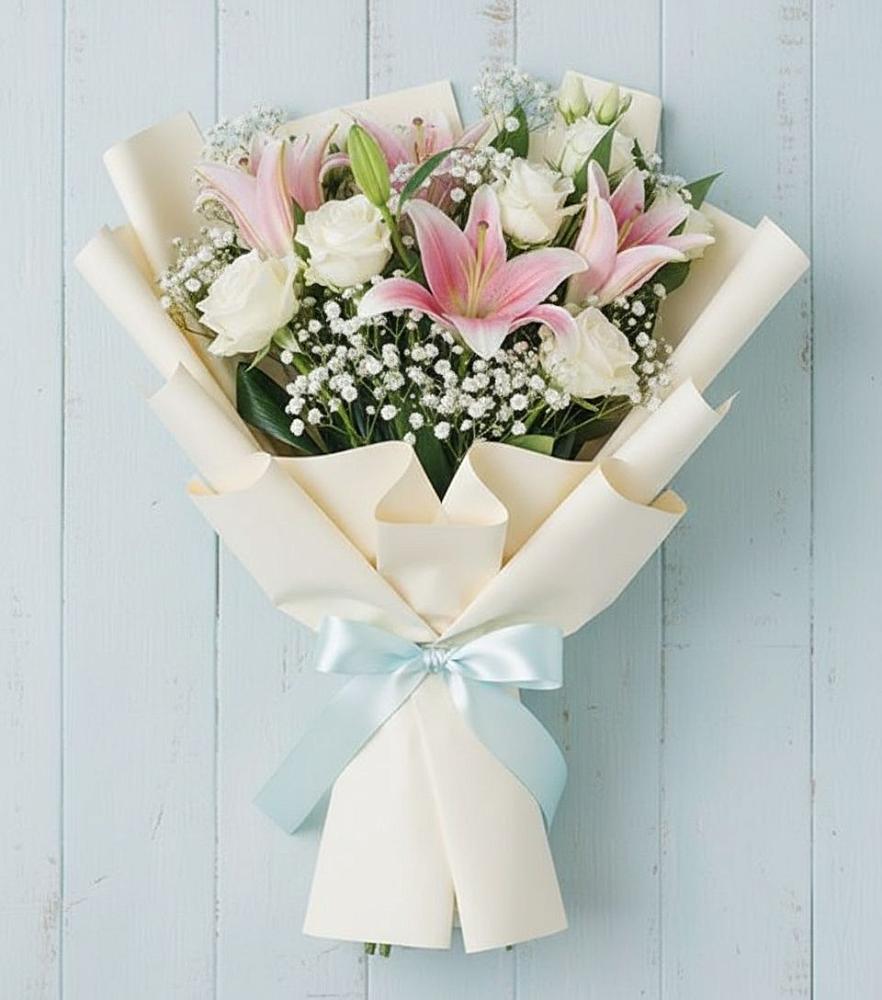 Букет цветов из: Лилии в Халино