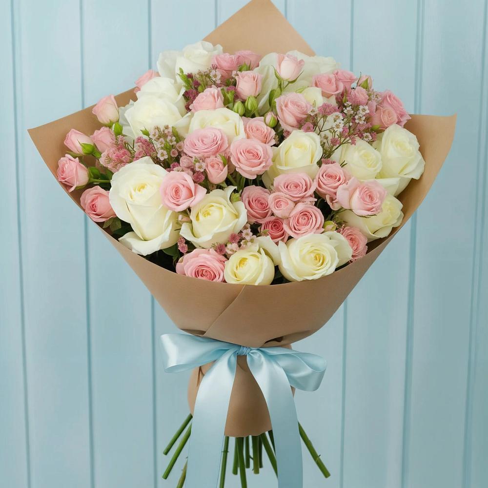 Букет цветов из: Розы в Халино