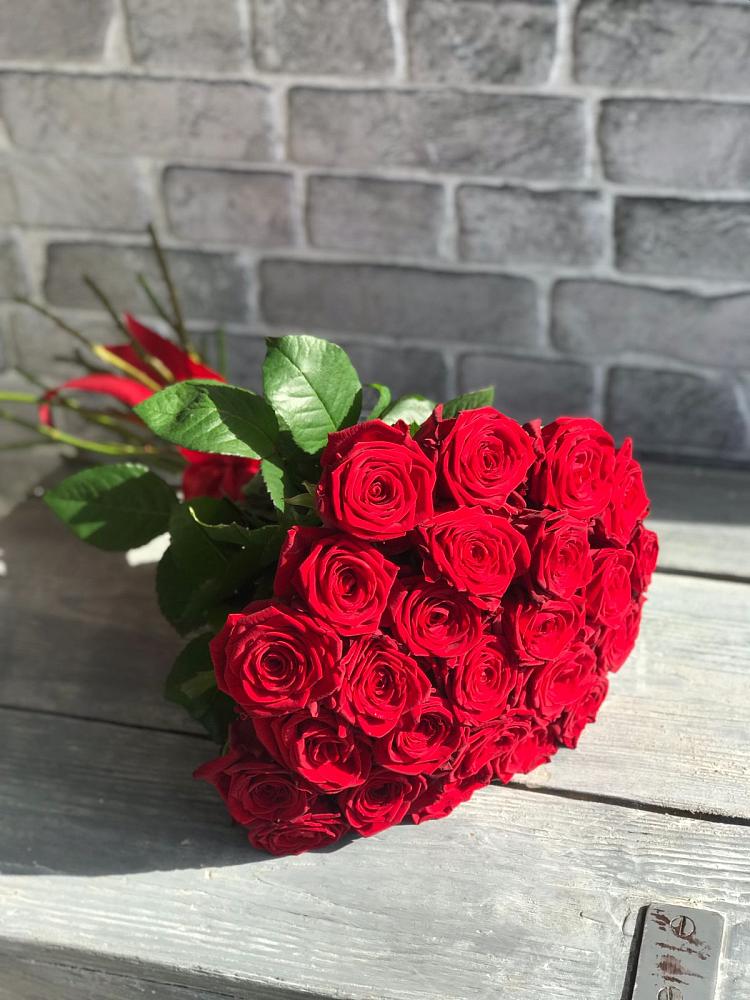 Букет Красные розы Фридом в Халино