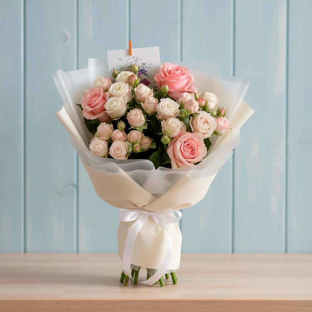 Букет цветов из: Розы в Халино