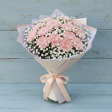 Букет цветов из:  Гвоздики в Халино