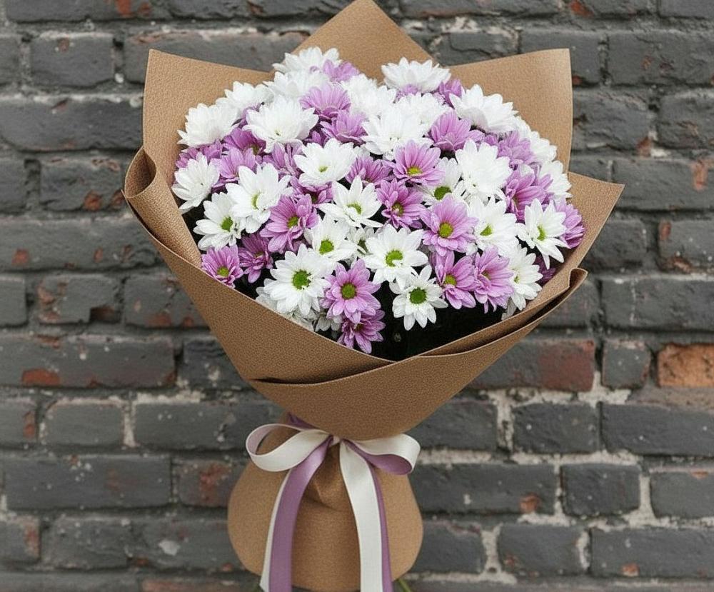 Букет цветов из: Хризантемы в Халино