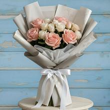 Букет цветов из:  Розы в Халино