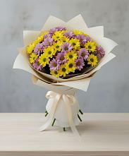 Букет цветов из:  Хризантемы в Халино