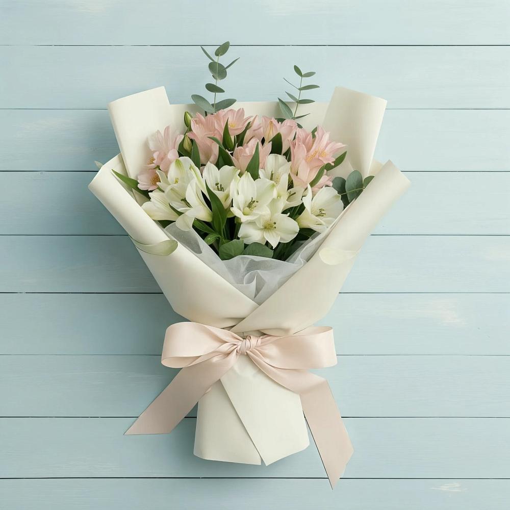 Букет цветов из: Альстромерии в Халино